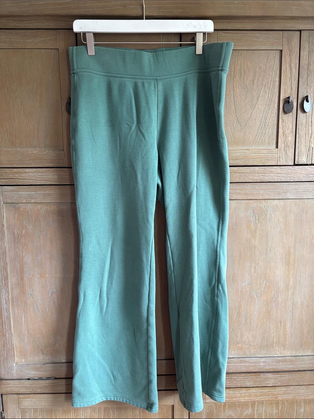 Lands' End Teal Green Stretch Sweatpants Sz M